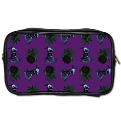 Gothic Girl Rose Purple Pattern Toiletries Bag (two Sides) by snowwhitegirl