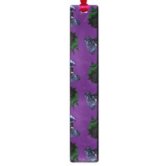 Gothic Girl Rose Purple Pattern Large Book Marks by snowwhitegirl