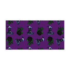 Gothic Girl Rose Purple Pattern Yoga Headband by snowwhitegirl