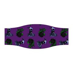 Gothic Girl Rose Purple Pattern Stretchable Headband by snowwhitegirl