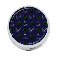 Gothic Girl Rose Blue Pattern 4-port Usb Hub (two Sides) by snowwhitegirl