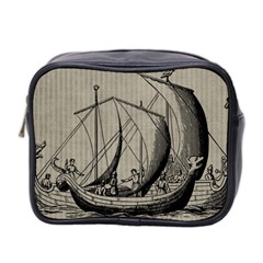 Vintage Ship Mini Toiletries Bag (two Sides) by snowwhitegirl