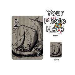 Vintage Ship Playing Cards 54 (mini) by snowwhitegirl