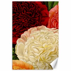 Vintage Carnation Flowers Canvas 20  X 30  by snowwhitegirl