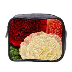 Vintage Carnation Flowers Mini Toiletries Bag (two Sides) by snowwhitegirl