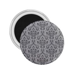 Victorian Paisley Grey 2 25  Magnets by snowwhitegirl