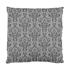 Victorian Paisley Grey Standard Cushion Case (two Sides) by snowwhitegirl