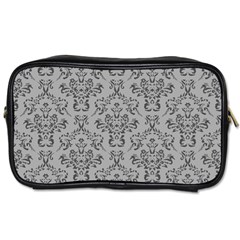 Victorian Paisley Grey Toiletries Bag (two Sides) by snowwhitegirl