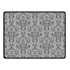 Victorian Paisley Grey Fleece Blanket (small) by snowwhitegirl