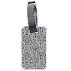 Victorian Paisley Grey Luggage Tags (two Sides) by snowwhitegirl