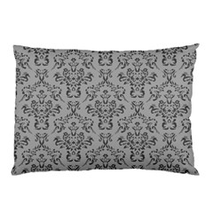 Victorian Paisley Grey Pillow Case (two Sides) by snowwhitegirl