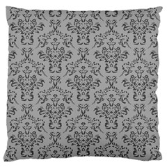 Victorian Paisley Grey Large Cushion Case (one Side) by snowwhitegirl