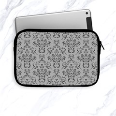 Victorian Paisley Grey Apple Ipad Mini Zipper Cases by snowwhitegirl