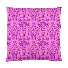 Victorian Paisley Pink Standard Cushion Case (two Sides) by snowwhitegirl