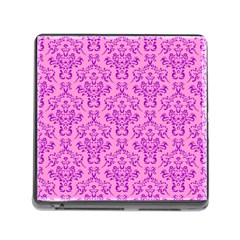 Victorian Paisley Pink Memory Card Reader (square 5 Slot) by snowwhitegirl