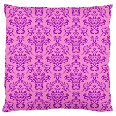 Victorian Paisley Pink Standard Flano Cushion Case (one Side) by snowwhitegirl