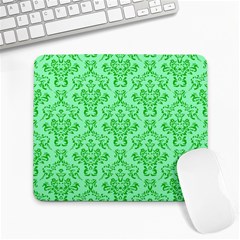 Victorian Paisley Green Large Mousepads by snowwhitegirl