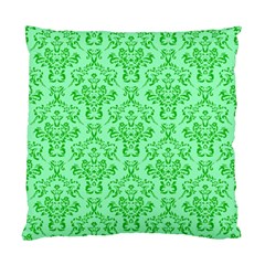 Victorian Paisley Green Standard Cushion Case (two Sides) by snowwhitegirl