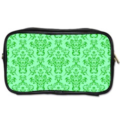 Victorian Paisley Green Toiletries Bag (one Side) by snowwhitegirl