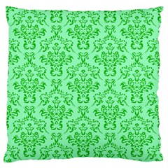 Victorian Paisley Green Standard Flano Cushion Case (two Sides) by snowwhitegirl