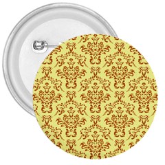 Victorian Paisley Yellow 3  Buttons by snowwhitegirl