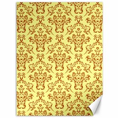 Victorian Paisley Yellow Canvas 36  X 48  by snowwhitegirl