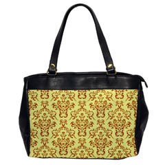 Victorian Paisley Yellow Oversize Office Handbag by snowwhitegirl