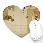 Flapper Lady Vintage Heart Mousepads Front