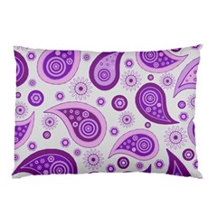 Retro Paisley Purple Pillow Case (two Sides) by snowwhitegirl