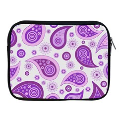 Retro Paisley Purple Apple Ipad 2/3/4 Zipper Cases by snowwhitegirl