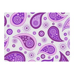 Retro Paisley Purple Double Sided Flano Blanket (mini)  by snowwhitegirl