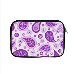 Retro Paisley Purple Apple Macbook Pro 15  Zipper Case by snowwhitegirl