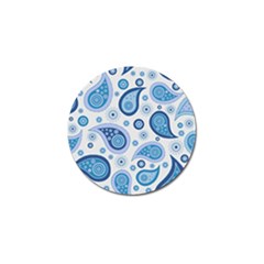 Retro Paisley Blue Golf Ball Marker by snowwhitegirl