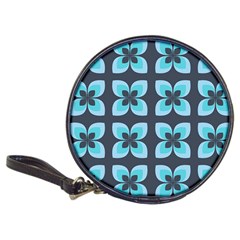 Retro Flower Blue Classic 20-cd Wallets by snowwhitegirl