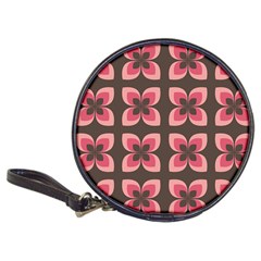 Retro Flower Pink Brown Classic 20-cd Wallets by snowwhitegirl