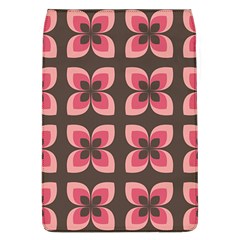 Retro Flower Pink Brown Removable Flap Cover (l) by snowwhitegirl