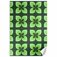 Retro Flower Green Canvas 20  X 30  by snowwhitegirl