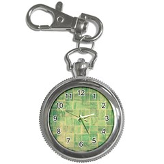 Abstract Green Tile Key Chain Watches by snowwhitegirl