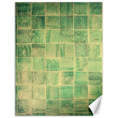 Abstract Green Tile Canvas 12  X 16  by snowwhitegirl