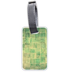 Abstract Green Tile Luggage Tags (one Side)  by snowwhitegirl