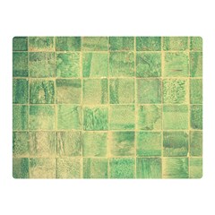 Abstract Green Tile Double Sided Flano Blanket (mini)  by snowwhitegirl