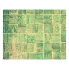 Abstract Green Tile Double Sided Flano Blanket (large)  by snowwhitegirl