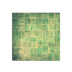 Abstract Green Tile Satin Bandana Scarf by snowwhitegirl