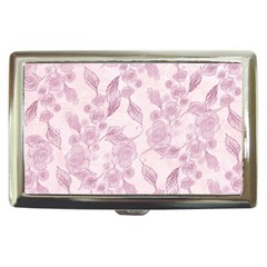 Pink Floral Cigarette Money Case by snowwhitegirl