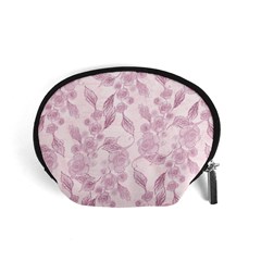 Pink Floral Accessory Pouch (small) by snowwhitegirl