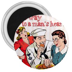 Retro Sailor Eating Cookie 3  Magnets