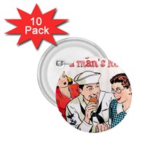 Retro Sailor Eating Cookie 1 75  Buttons (10 Pack) by snowwhitegirl