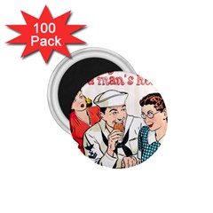 Retro Sailor Eating Cookie 1 75  Magnets (100 Pack)  by snowwhitegirl