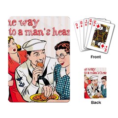 Retro Sailor Eating Cookie Playing Cards Single Design by snowwhitegirl