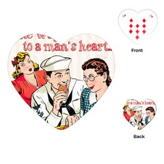 Retro Sailor Eating Cookie Playing Cards (heart) by snowwhitegirl